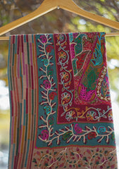 Digital Printed Wool Shawl D - 04 - Multi