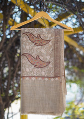 Wool Ari Work Shawl D - 1G - Skin