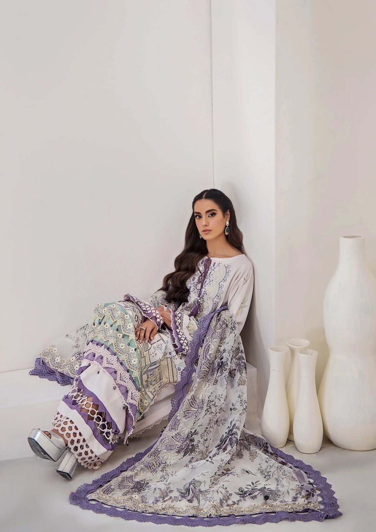 Lawn Collection - Tessa - Festive - D#7 - Ethereal Radiance