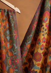 Pashmina Jamawar Shawl D#22 - Yellow