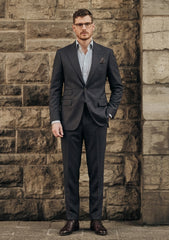 Dormeuil Amadeus 365 Wool Fabric - Charcoal