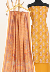 Winter - Rubaaiyat - D Prints - Marina 26 - Wool Shawl - RPM#07 - Golden