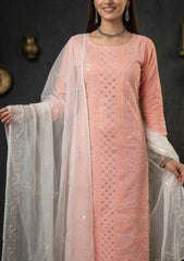 Formals - Riwaj - Fancy 26 -  Ari & Mukesh Work - 2 Pcs - D#01 - P Peach