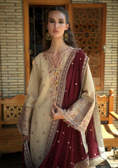Winter - Mushq - Hemline Bukhara - Unstitched 26 - Frosted Dome