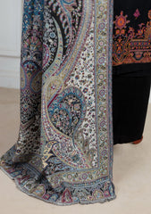 Winter - Riwaj - Pashmina Embroidered Suit - Edit 25 - D#12 - Black