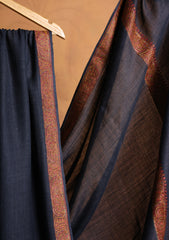 Pashmina Embroidered Border Shawl D#13 - D Grey