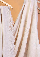 Pashmina Chantilly Patch Work Shawl D#03 - Fawn