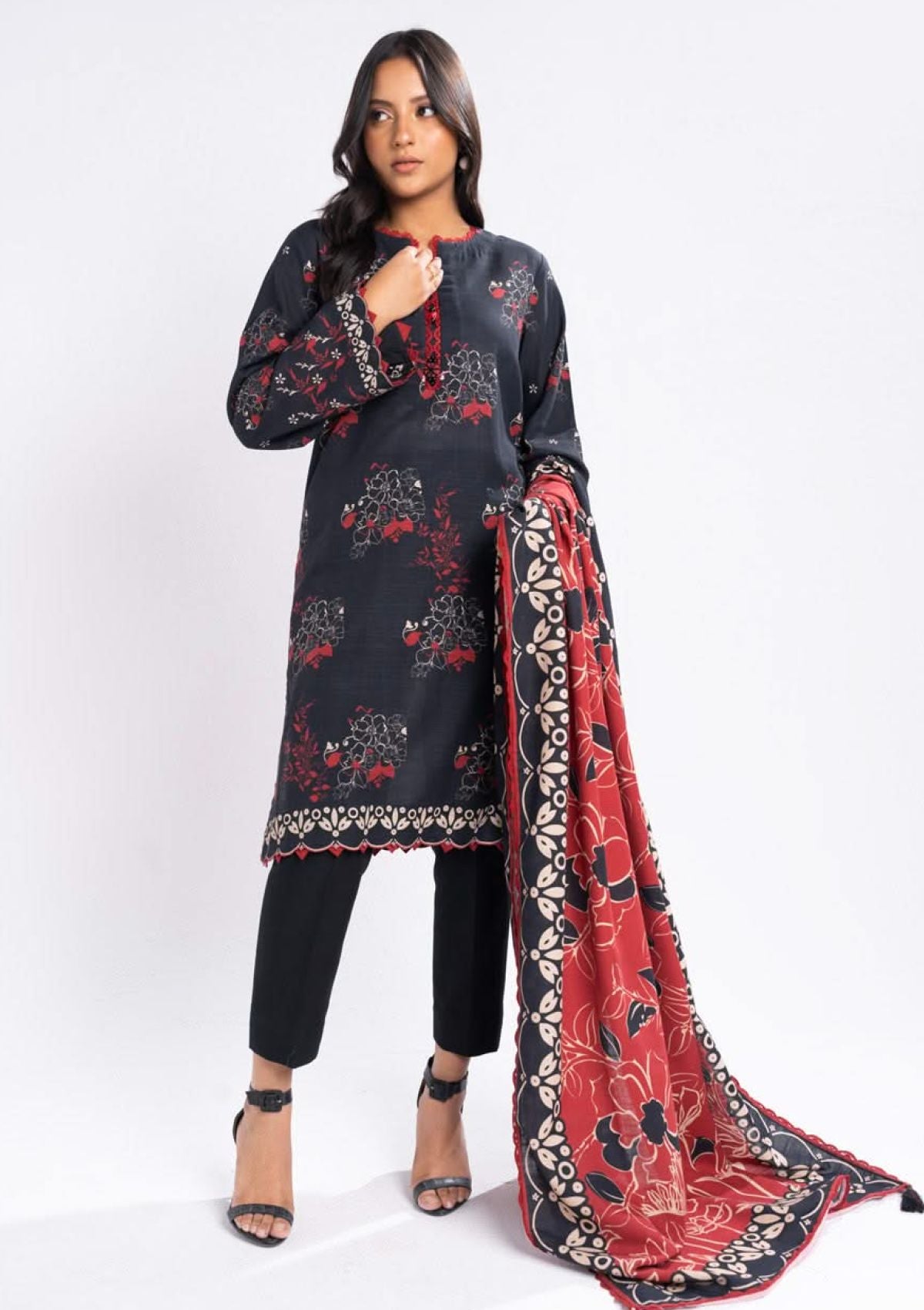 Winter Collection - Al Karam - Unstitched 24 - FW-46.1-24-BLACK