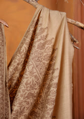 Pashmina Embroidered Jaaldar Shawl D#12 - Skin 1