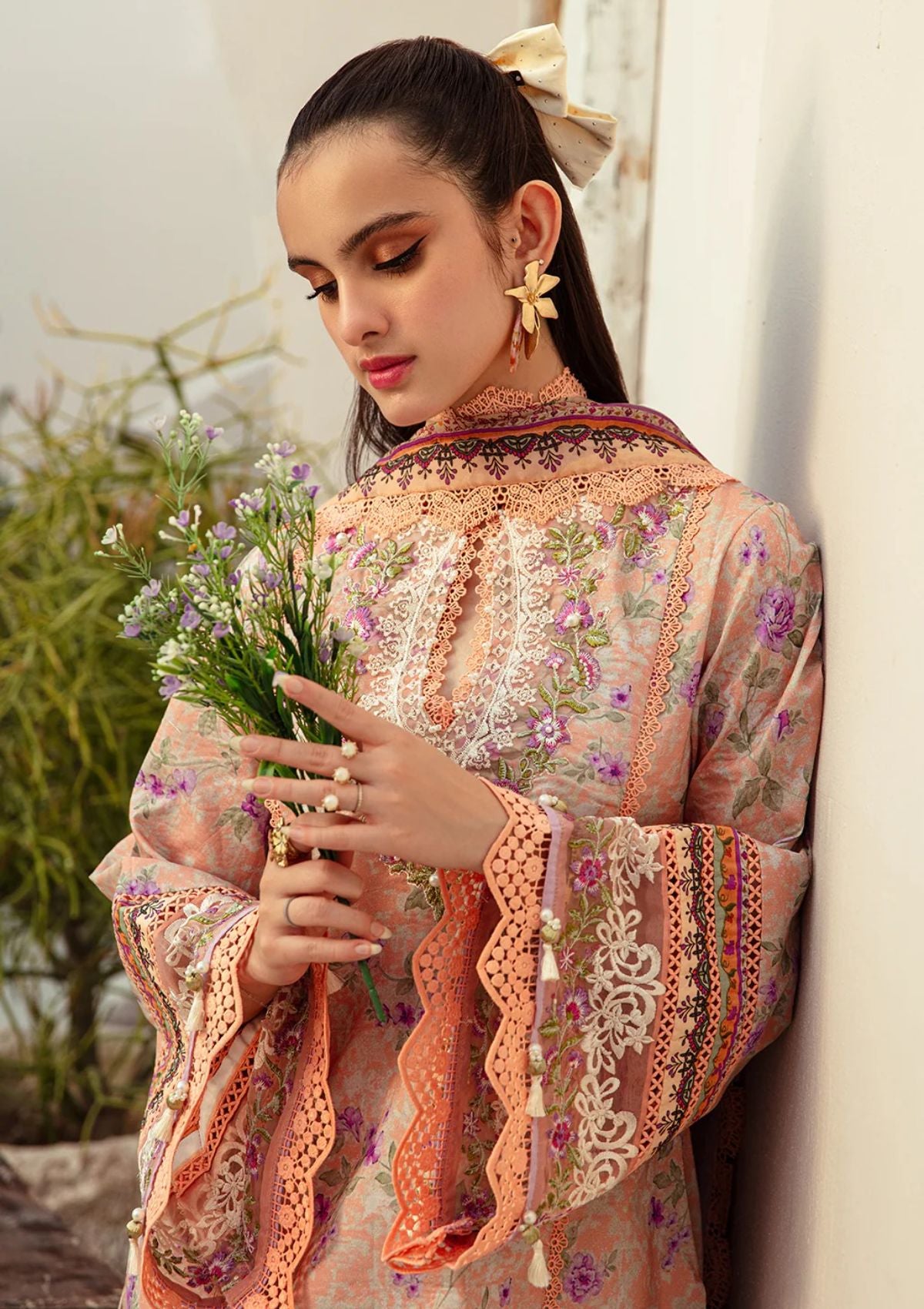 Lawn Collection - Alif - Affordable - AFL#7 - CORAL BLUSH