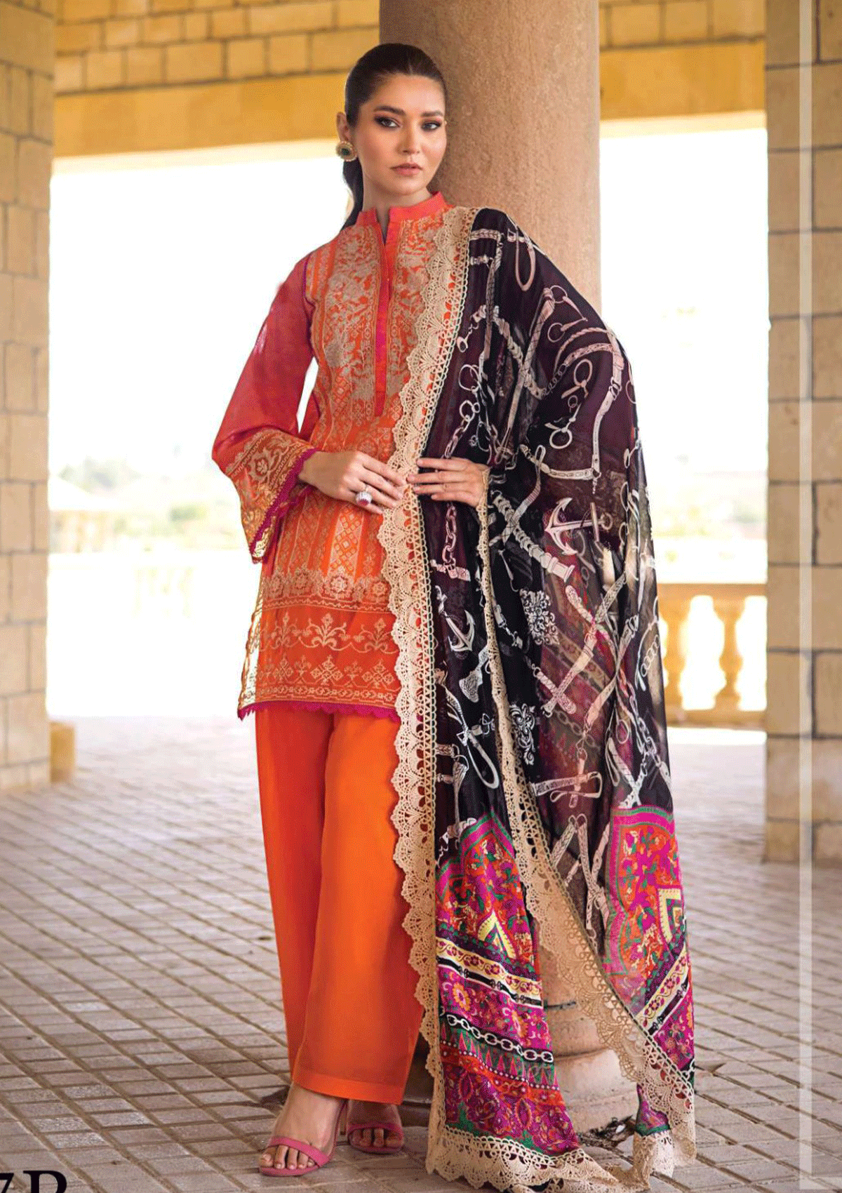 Lawn Collection - Zainab Chottani - Luxury - ZCLL#7B