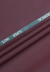 Reda Popeline Maior 150's Wool Fabric - D Maroon