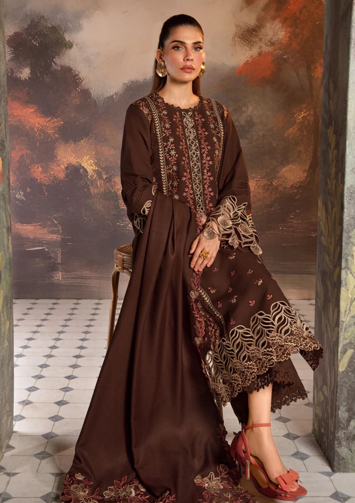 Winter Collection - Rang Rasiya - Premium Edit 24 - RRP#07 - Hot Choclate