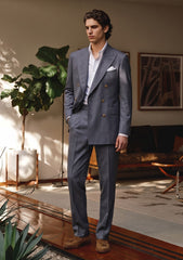 Cerruti Prestige Lanificio Super 130's Wool Fabric D#01 - Charcoal Grey