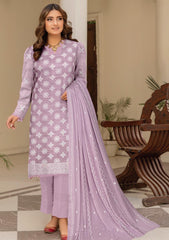 Lawn - Humdum - Premium Embroidered 25 - Lilac