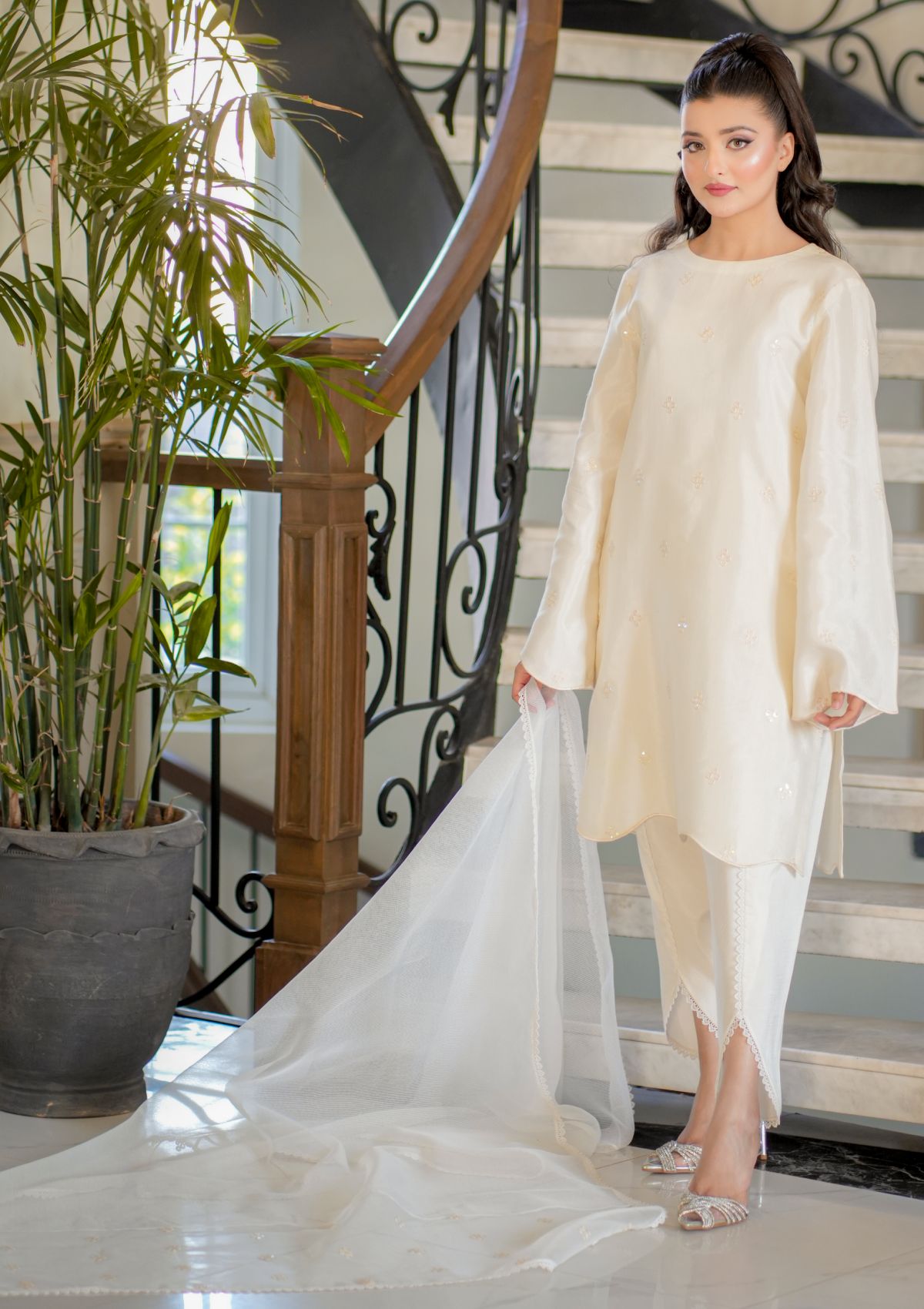 Pret Collection - Fozia Khalid - Silkspire - FKS#02 - BLISS (WHITE)