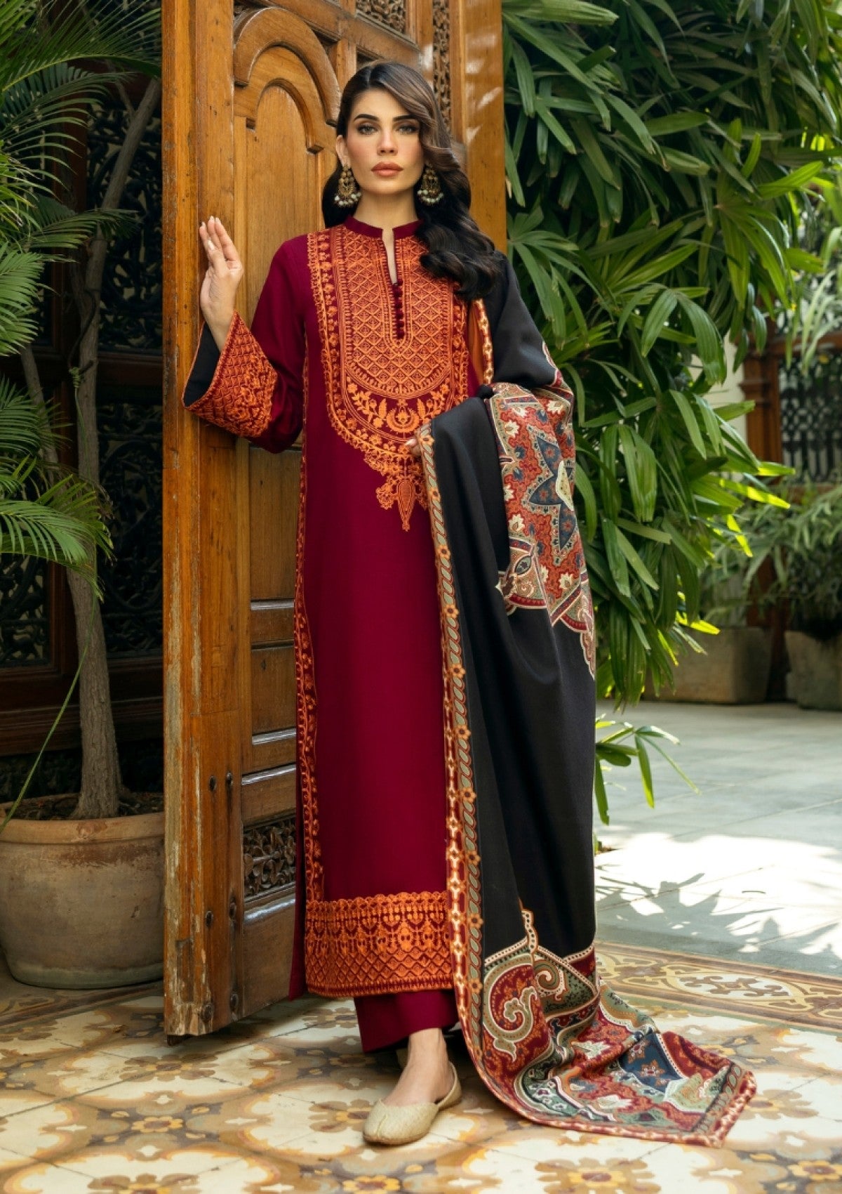 Winter Collection - Zainab Chottani - Winter Shawls 24 - ZC#10 - Sila