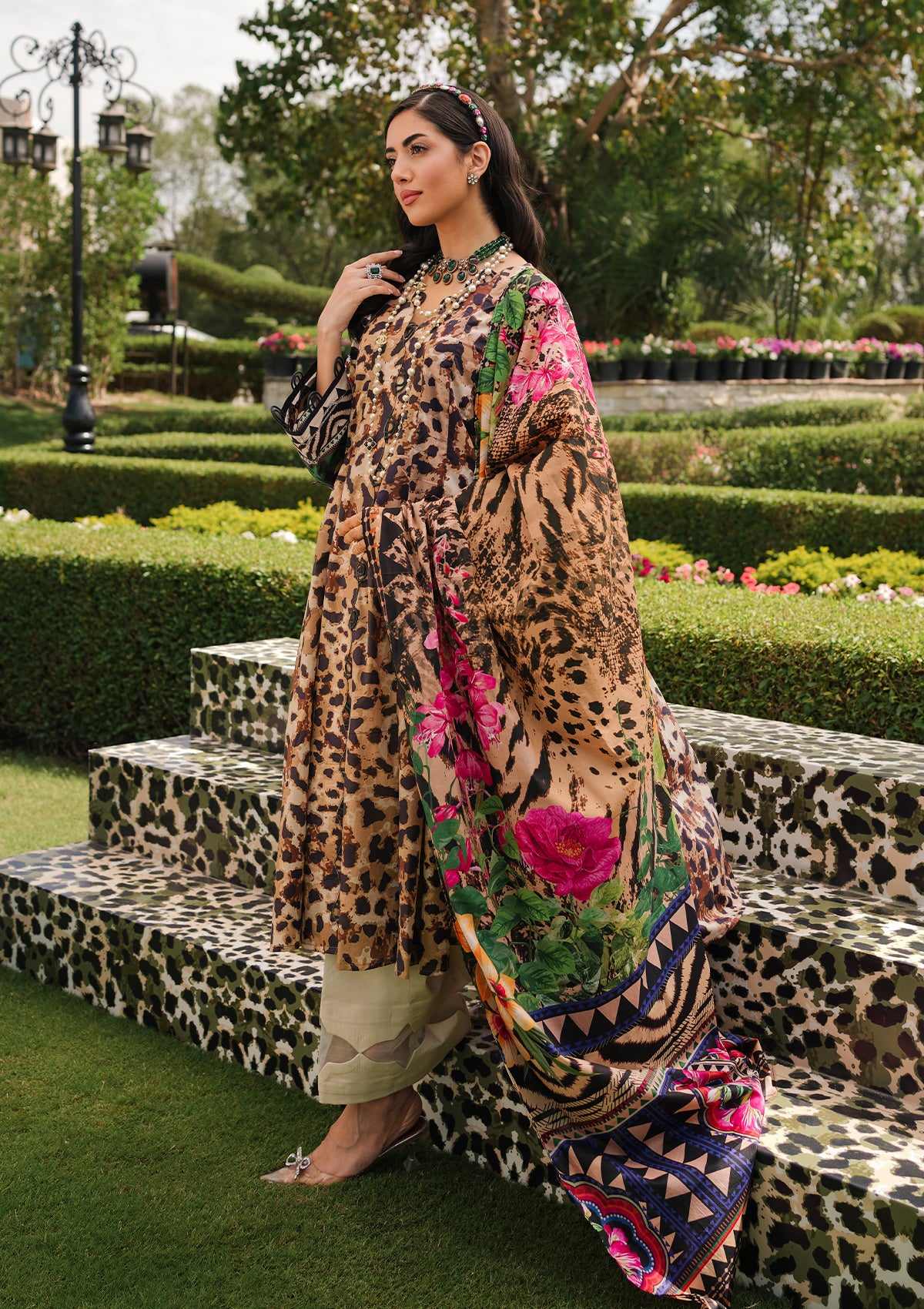 Lawn Collection - Elaf Premium - Printed - EEP#06A - Menagerie