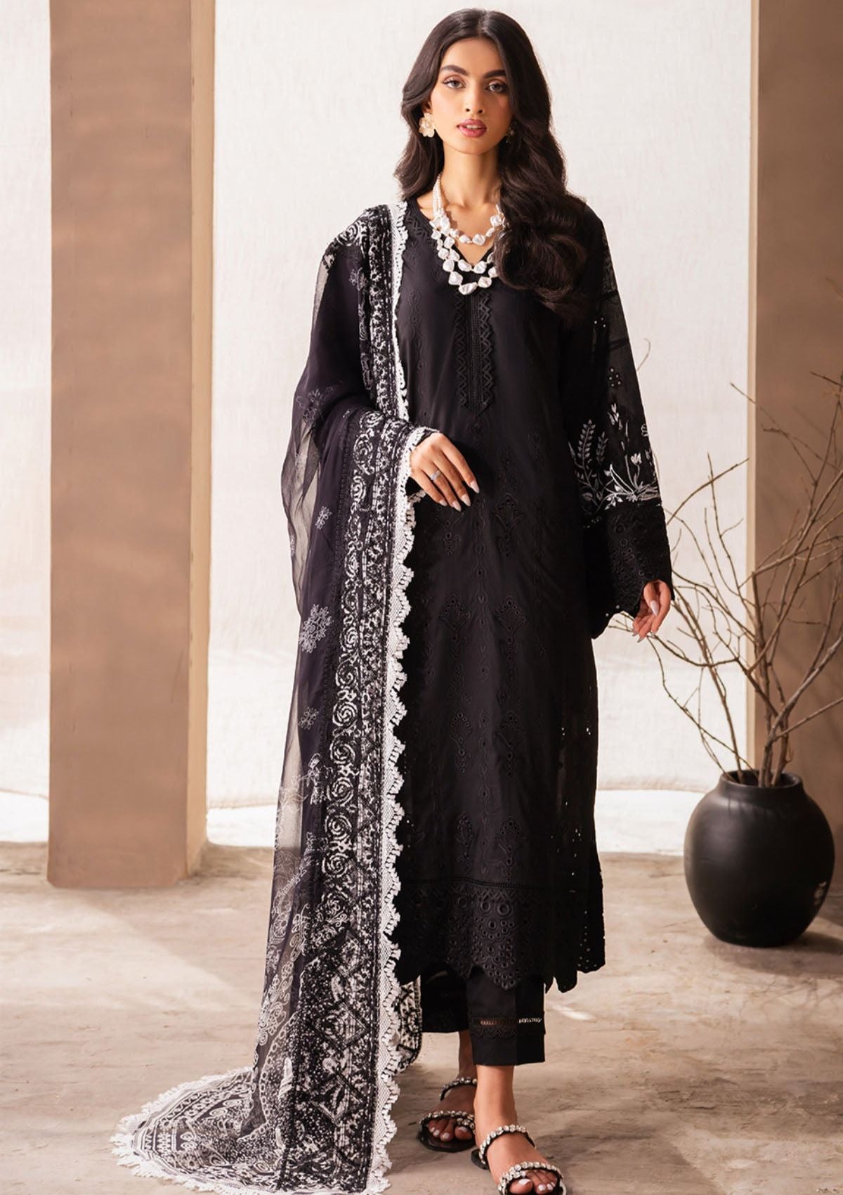 Lawn Collection - Nureh - Koyal - Monochrome - B#03