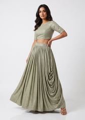 French Pure Silk With Stone Work - ASPL#43