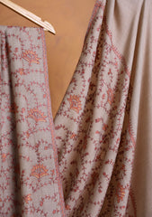 Pashmina Kashmiri Jaaldar Shawl D#149 - Skin