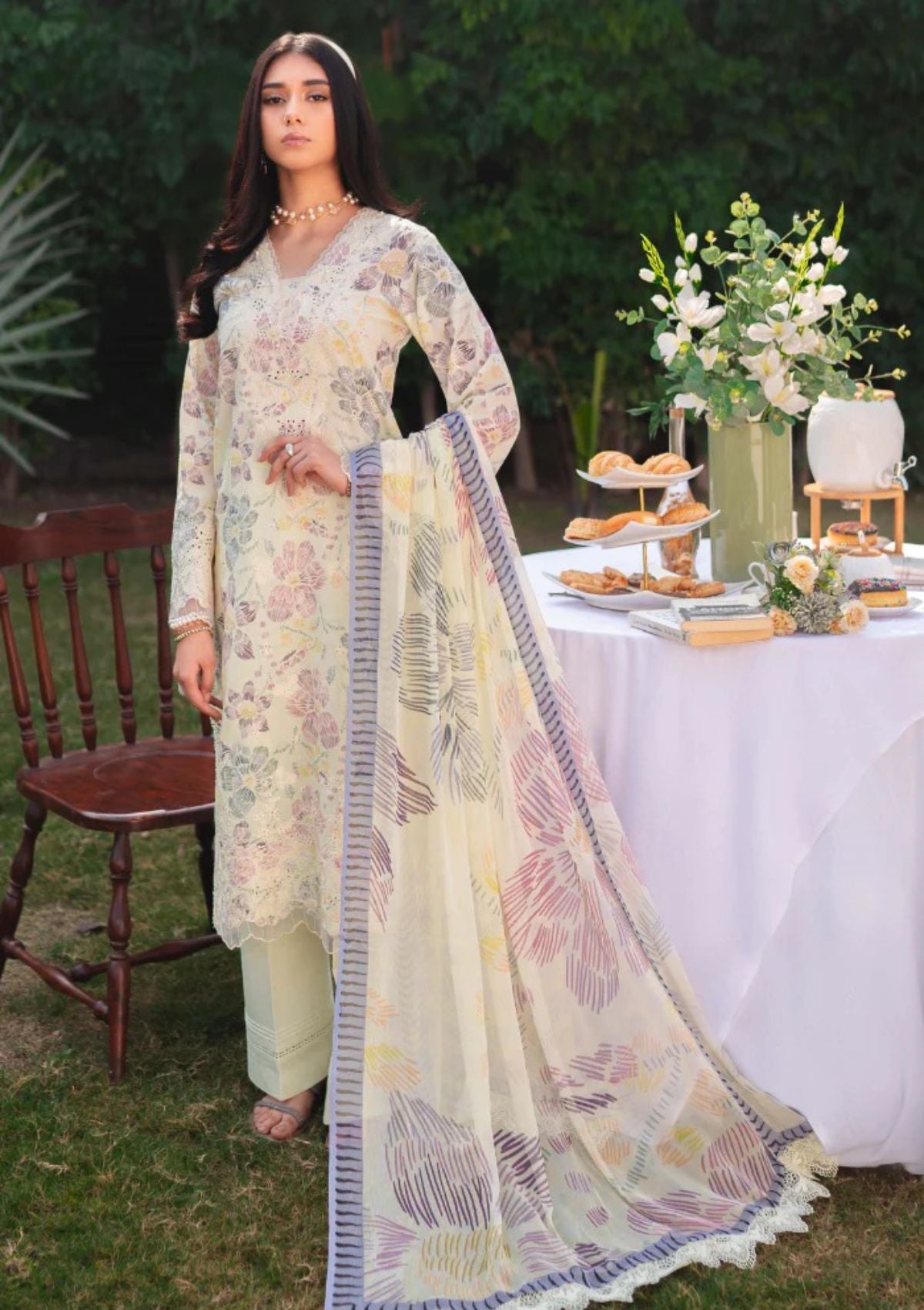 Lawn Collection - Humdum - Gardenia - HG24#05