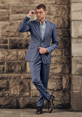 Dormeuil Amadeus 365 Wool Fabric - B Grey