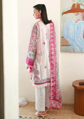 Lawn - Roheenaz - Eclat Garden - Printed 26 - RUNSS#510 - Coral Hibiscus