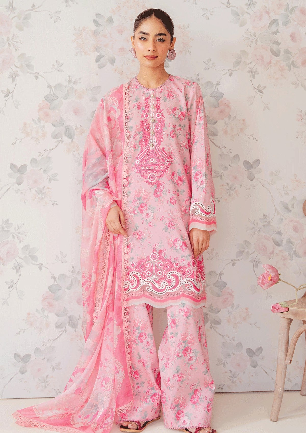 Lawn Collection - Afrozeh - The Floral Charm - AL#04 - Begonia