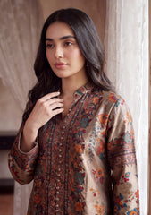 Pret - Riwaj - Silk Kani Zari Jamawar Shirt - Golden