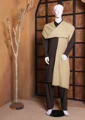 Men Shawls - Wool Shawls - D#25 - L Brown 1