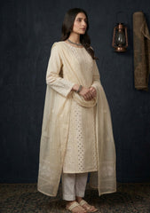 Formals - Riwaj - Fancy 26 -  Ari & Mukesh Work - 2 Pcs - D#01 - Skin 3