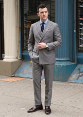 Loro Piana Super 150's Wool Fabric - Grey