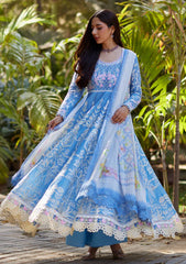 Lawn - Mina Hasan - Unstitched Chikankari 25 - Baano