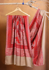 Pashmina Jamawar Shawl D#201 - Red