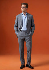 Dormeuil Tropical Iconik Nano Wool Fabric - M Grey