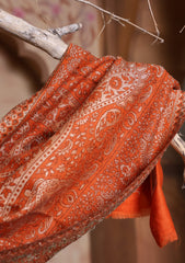 Pashmina Jamawar Scarf D#104 - Rust