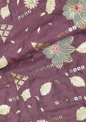 Indian Georgette Raw Silk Resham Dhaga Zari And Gotta Work - ASPL#133