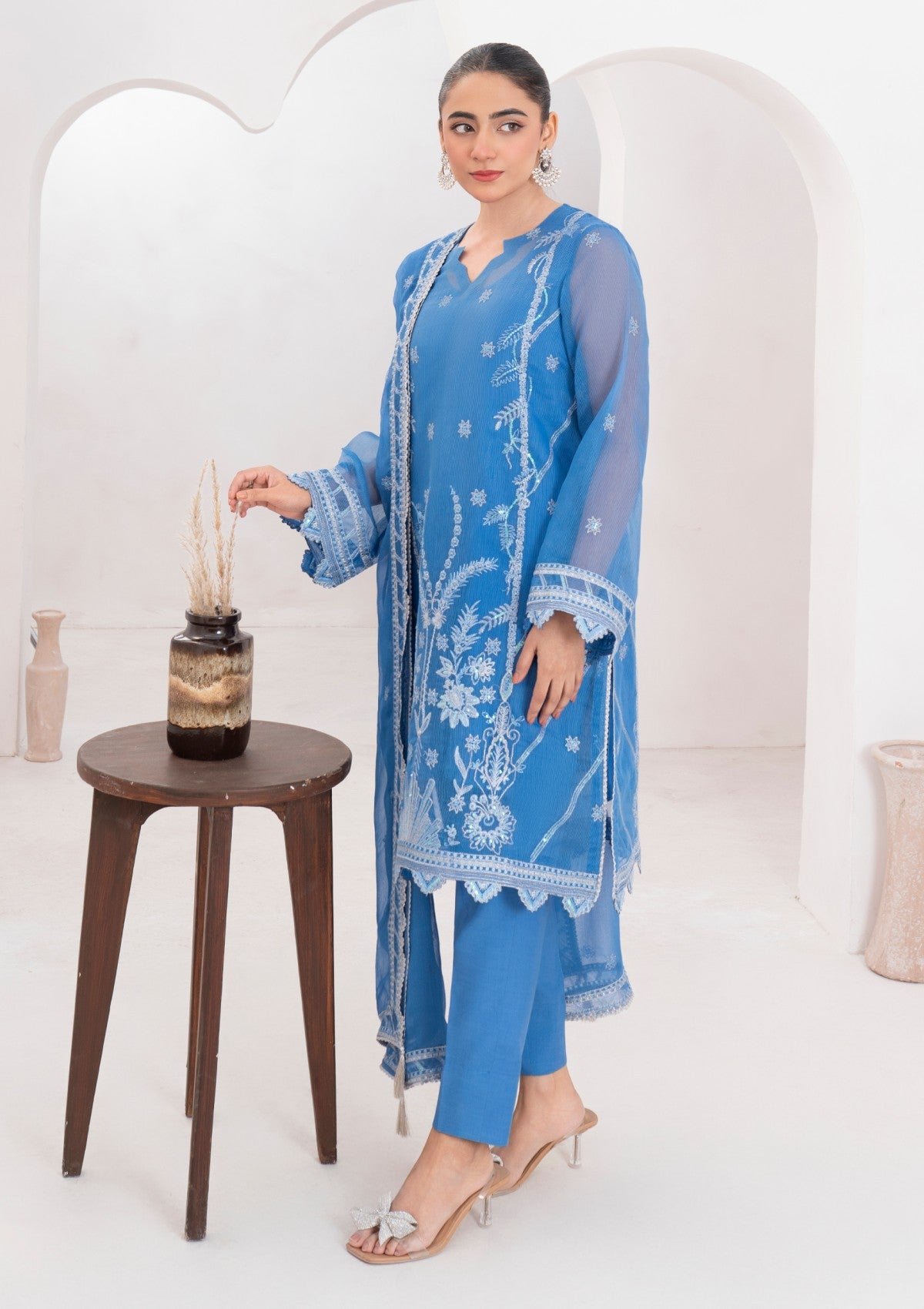 Pret Collection - Fozia Khalid - Rang Mahal Eid Festive - FRM25#08 - Neelum