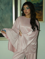 Pret - Moven - Moonlight Draped Co-ord Set - Powder pink