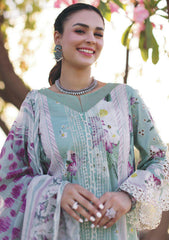 Lawn Collection - Elaf Premium - Print Chikankari - EPC24#05 - B - CELESTIAL