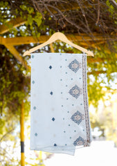 Swiss Lawn Emb Shawl D - 31 - S Blue