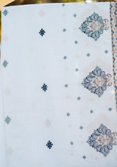 Swiss Lawn Emb Shawl D - 31 - S Blue