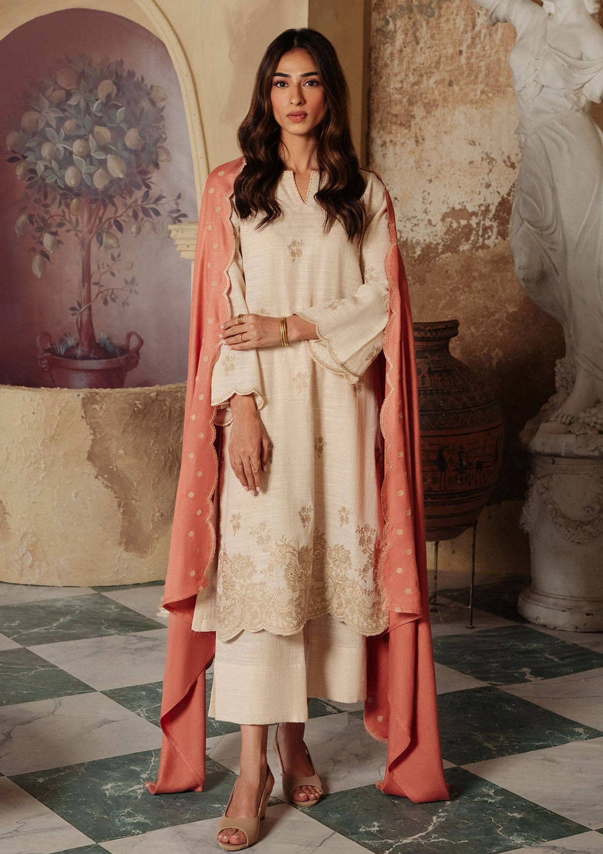 Winter Collection - Sahar - Embroidered Khaddar - D#04