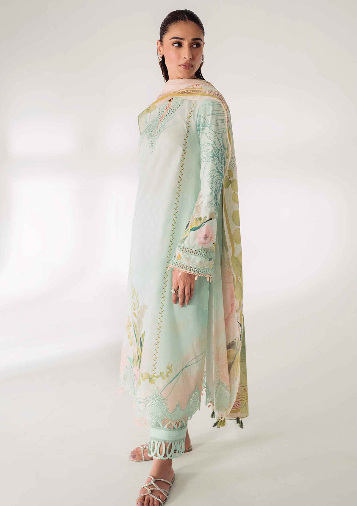 Lawn Collection - Qalamkar - Q Prints 24 - AR#04 - Nella