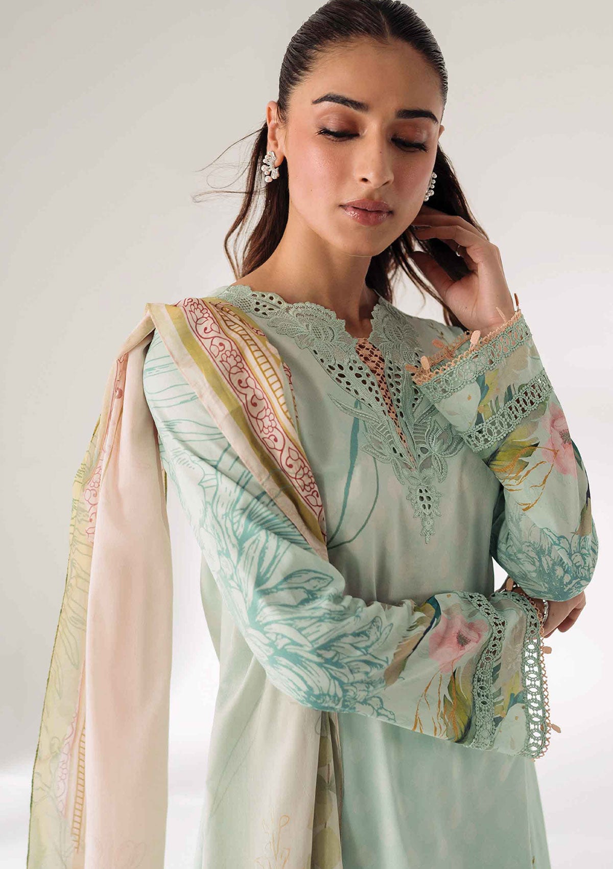 Lawn Collection - Qalamkar - Q Prints 24 - AR#04 - Nella