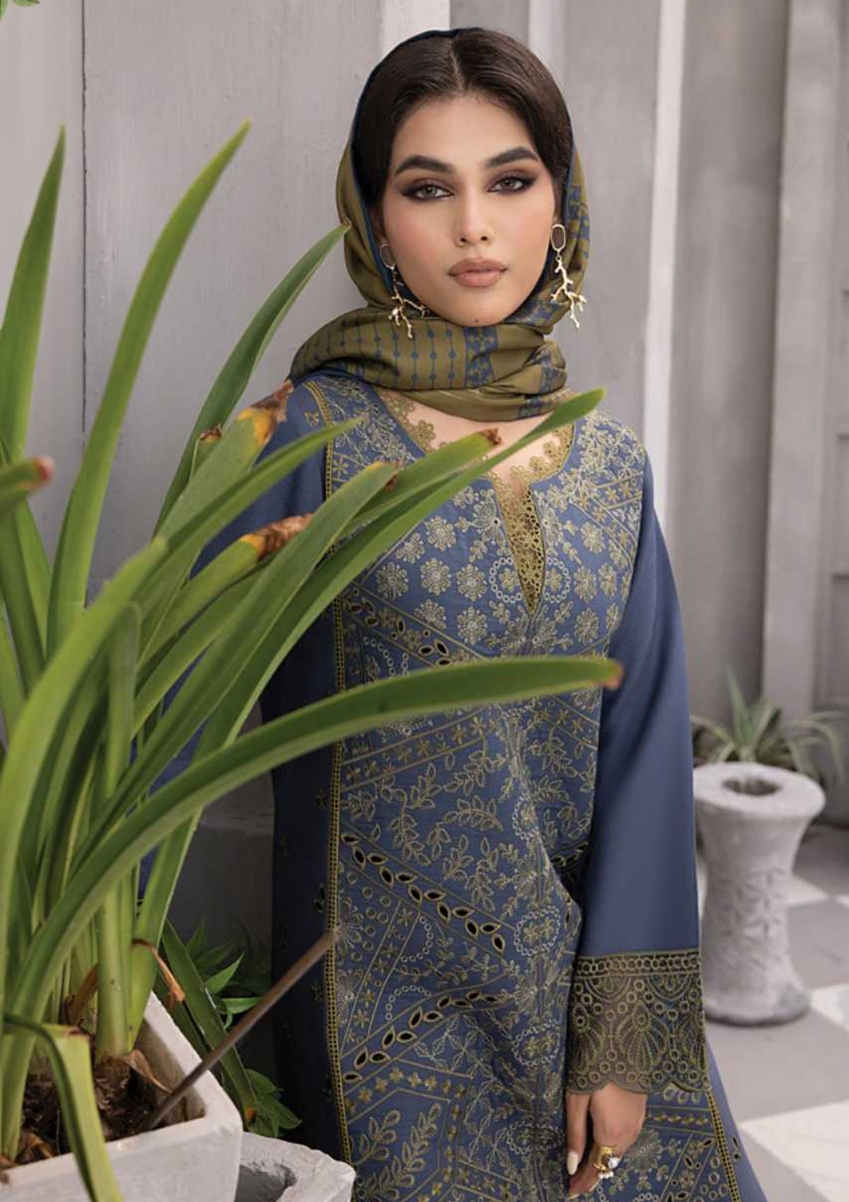 Winter Collection - Rang Rasiya - Florence - Linen shawl - DN#04