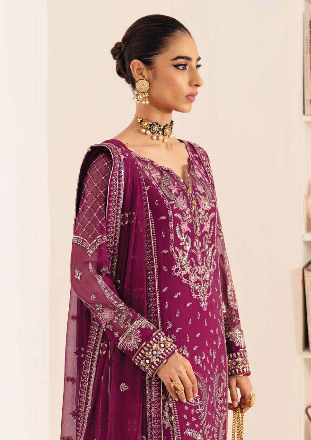 Formal Collection - Gulaal - Embroidered - Chiffon - GLEC#4 - ROHEEN