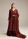 Winter Collection - Hussain Rehar - Khaddar Shawl - Ruby