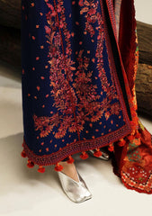 Winter Collection - Hussain Rehar - Khaddar Shawl - Cerulean